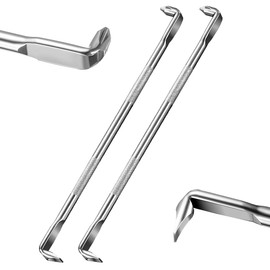 Pack of 2 Z-type double head screwdrivers, 180 mm Phillips and slotted screwdriver, 90 degree angle screwdriver set, cross corner slotted angle screwdriver for working in tight spaces