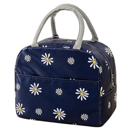 FAVORTALK Lunch Bag Adults Insulated Lunch Box for Adults Men and Women Leakproof Waterproof Cool Bag with Soft Handle Denim Lunch Bag, B32818