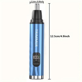 perfeclan Nasenhaarschneider für Männer, professionell, tragbar, für Frauen und Männer, wasserdicht, Körperpflegegerät für Männer, elektrischer Haarschneider, Blau