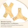 MeMeFen Marble Board Game, Wooden Board Game for 2-6 Players,
