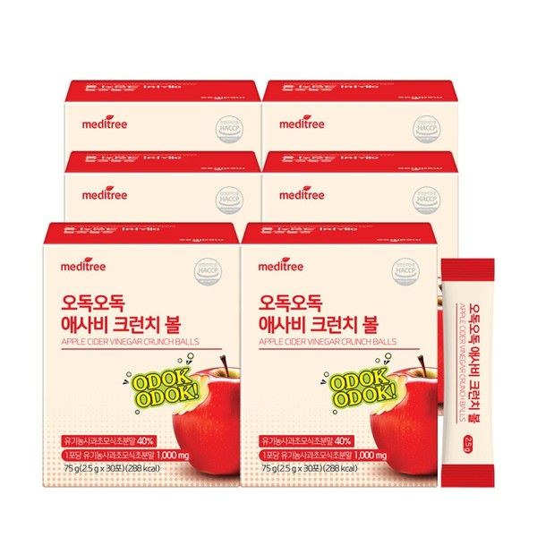 Meditree Odok Odok Asabi Crunch Ball 6 Boxes (180 Packets)