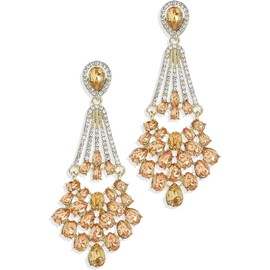 Retro Ladies' Earrings Bridal Earrings with Pendants Accessories Retro Wedding Pendant Pearl Earrings