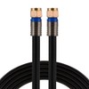 GE RG6 Coaxial Cable, 50 ft. F-Type Connectors, Quad Shielded