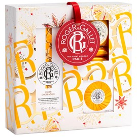 Roger & Gallet Bois d'Orange Gift Set| Orange Wood | 3.3 fl oz Spray| 1.7 oz Soap | Bath Tablets