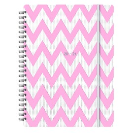 Letts A5 Chevron Week to View 20/21 Academic Diary Pink