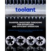 toolant 45pcs Metric Tap and Die Set, M6-M24 Large Threading