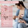 2pcs Extractor De Leche Manos Libres Recargable Con 4 Modos