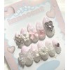 Pinky Milky Handmade Nail Tips - Square / 핑키밀키 수제네일팁