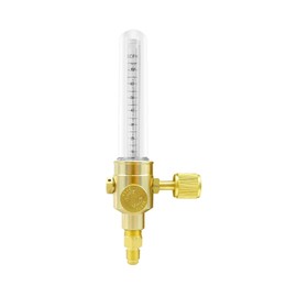 0386-0849 Nitrogen Flow Meter 1/4 Inch SAE Flare Inlet and Outlet Connection 50PSI 0-75CFH Nitrogen Flow Indicator for Brazing