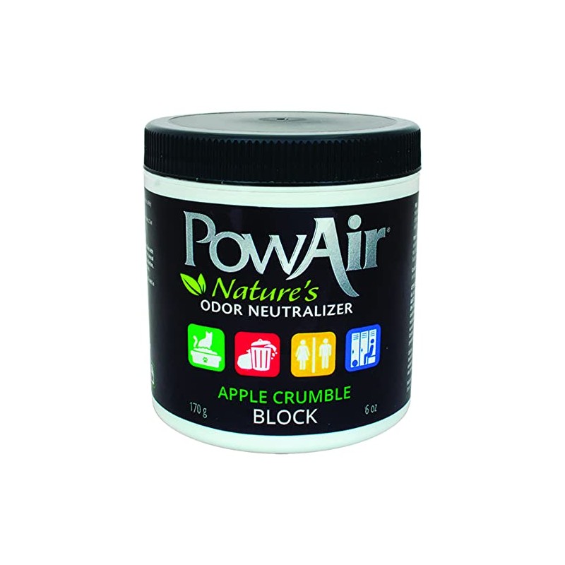 PowAir Block Natural Odour Neutraliser - Apple Crumble 170g -