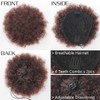 Xtrend Short African Kinky Curly Wrap Drawstring Puff Ponytail Hair
