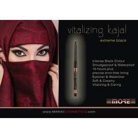 MORE Revitalising Kajal Eyeliner & Lidrand Eyeliner Extremely Intense Black