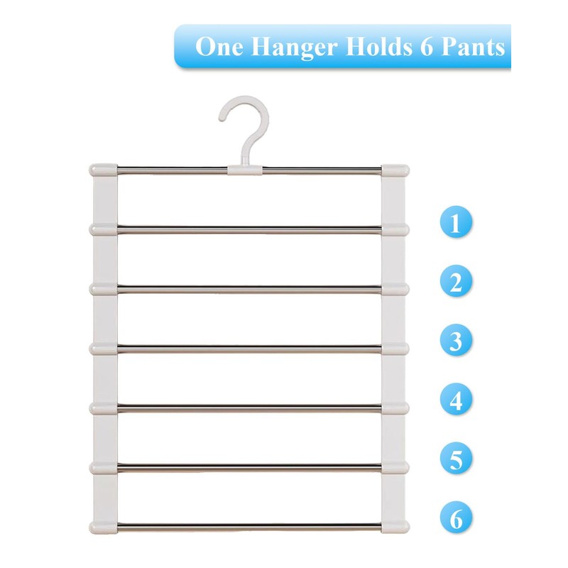 UrBestChoose Clothes Hangers Space Saving – 2 Pack Stainless Steel