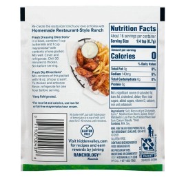 Hidden Valley 3 Packs of Hidden Valley Ranch Restaurant Style Salad Dressing Seasoning Mix 3!