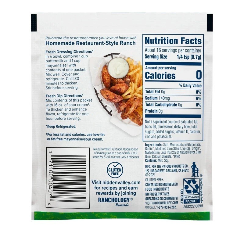 Hidden Valley 3 Packs of Hidden Valley Ranch Restaurant Style