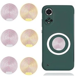 6 Stück Strahlenschutz Handy Aufkleber, EMF Schutz Abschirmung Strahlung, BlockerAnti-Strahlung Aufkleber, geeignet für Handys, Tablets, Notebooks und andere elektronische Geräte(Golden+Silber)