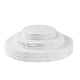 Aoluguya Soft Felt Plate Dish Protectors Dividers Seperators for Stacking, China Storage and Packing - 3 Sizes(25.5cm,15.5cm,11.5cm) White (60PCS, 60)