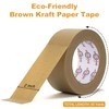 Ealyder Tape Brown Kraft Paper Packing Tape 2 Inch x