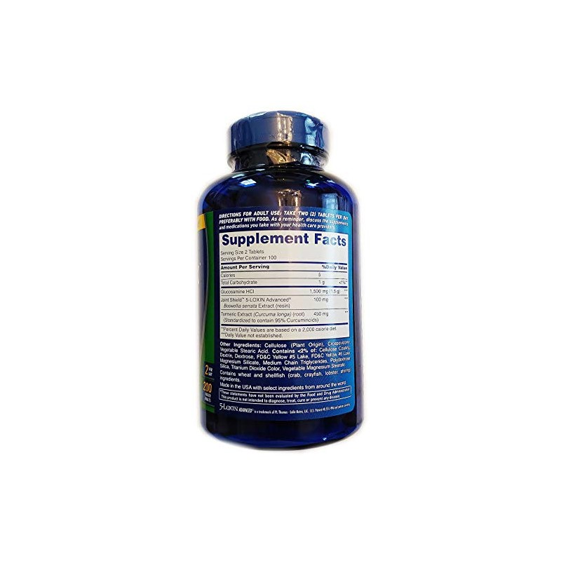 Osteo Flex Triple Fuerza Cúrcuma 200 Tabletas Glucosamina Hci Curcumina