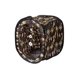 Lancer Tactical Portable Airsoft Target Tent-Black-Non Lethal BB Shooting Target (Camo Large, Double Nylon Polyester w/ 3 Targets)