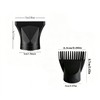 4 Pcs Universal Hair Dryer Nozzle Concentrator Attachment & Comb