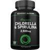 Organic Chlorella and Spirulina - 2500mg - 300 Tablets -
