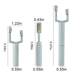 WOKOTO 3 in 1 Y-shape Cat Eye Magnet For Nails, 1 Pc Blue Nail Magnet With Cylinder, Round & Block Magnet For Cat Eye Gel Polish Magnet Tool, Multi-Function Cat Eye Gel Nail Polish Magnet Pen