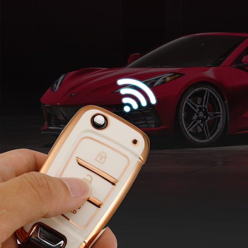 KUNIO Flip Key Case Suitable for Hyundai Kona i30 Tucson