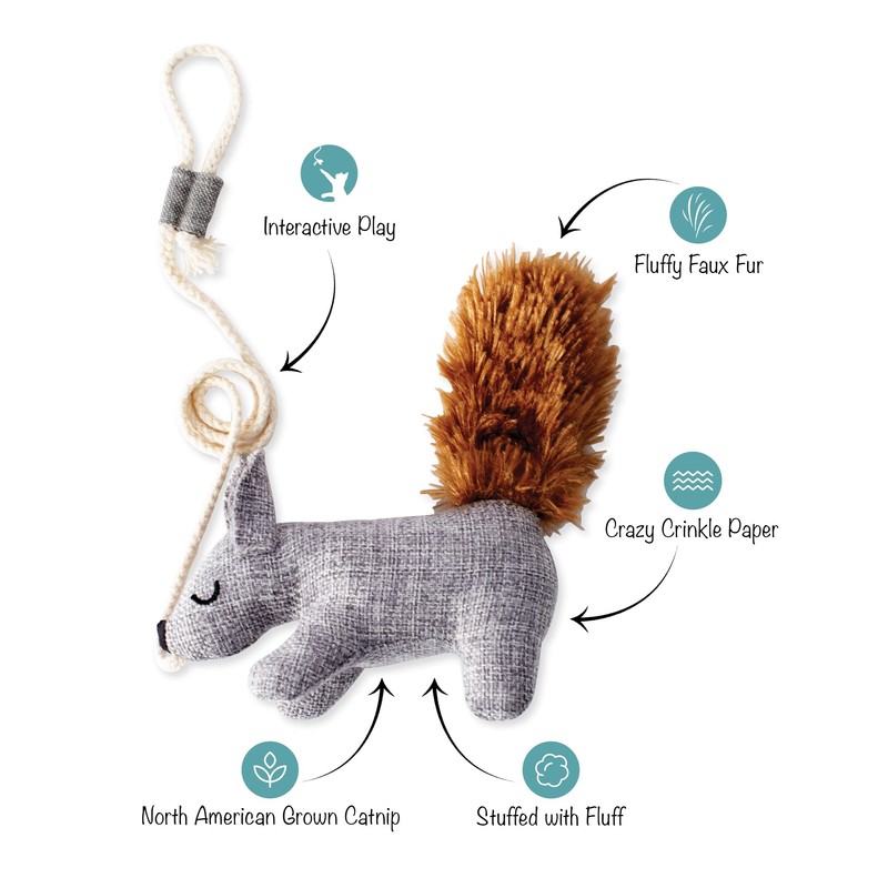 Fringe Studio "ONE TUFF NUT Teaser Cat Toy, PetShop Collection