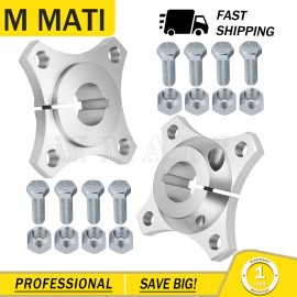 M MATI 1-1/4" Bore Rear Axle Aluminum Wheel Hubs w/ Nut For Go Kart Off Road Cart QTY 2