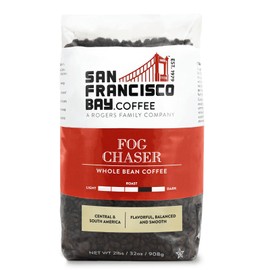 SAN FRANCISCO BAY Coffee Fog Chaser Whole Bean Medium Dark Roast, 32 Oz