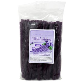 Wild Huckleberry Licorice Twists 16 oz, Made in USA