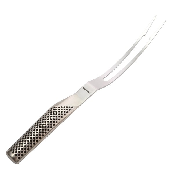 Global Knives G-13 Bent Carving Fork, 30cm, CROMOVA 18 Stainless Steel