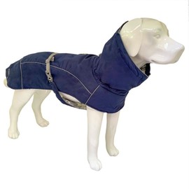 Croci Hiking Waterproof Dog Coat Makalu Temperature Regulating Lining Dark Blue 35cm