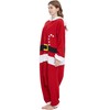 DarkCom Adult Cosplay Santa Claus Onesie Christmas Pajamas Homewear One