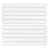 Removable Stickers - 12" Rulers for School, White Rulers with