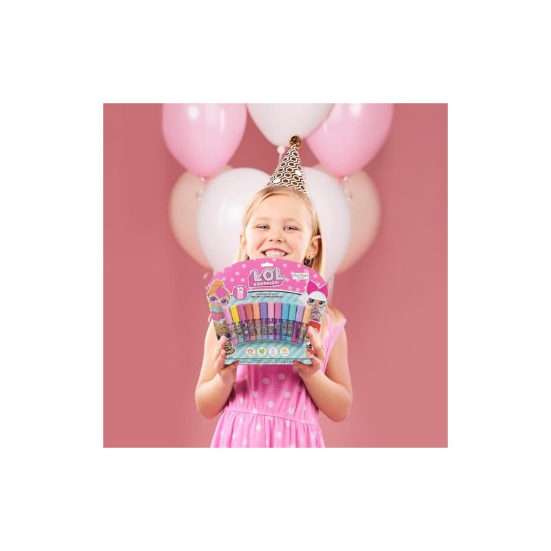 L.O.L. Surprise! Brillo Labial Vegetal 12 pzas Niñas Regalo Fiesta