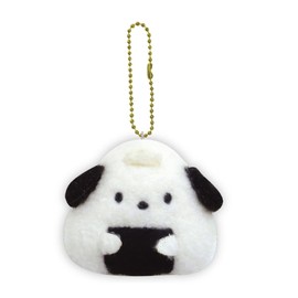 K Company Sanrio Characters (Onigiri Series) Ball Chain Mascot, Pochacco SAON-BM-PC, H 2.6 x W 2.9 x D 1.2 inches (6.5 x 7.4 x 3 cm)