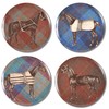EQUUS TWEED SIDE PLATES SET/4