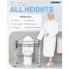 SOUHEILO FSA Eligible Toilet Safety Rails, Adjustable Toilet Rails for