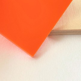 Opaque Orange Acrylic Sheet (24" x 36", 1/4" / 6mm)