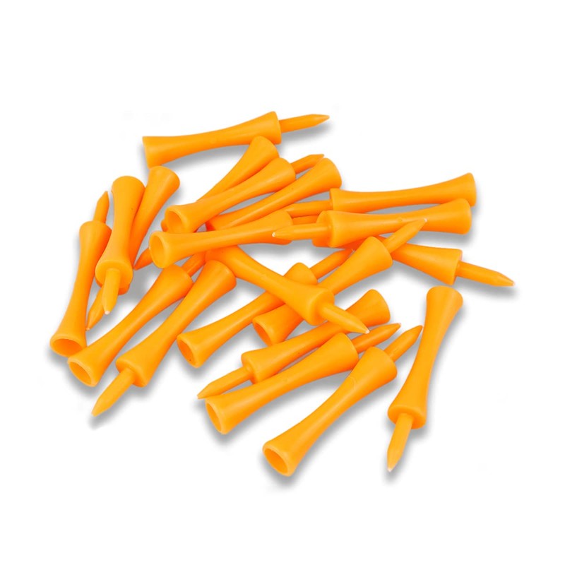 Zivisk Orange Golf Tees Plastic 70MM 100 Count Long Castle