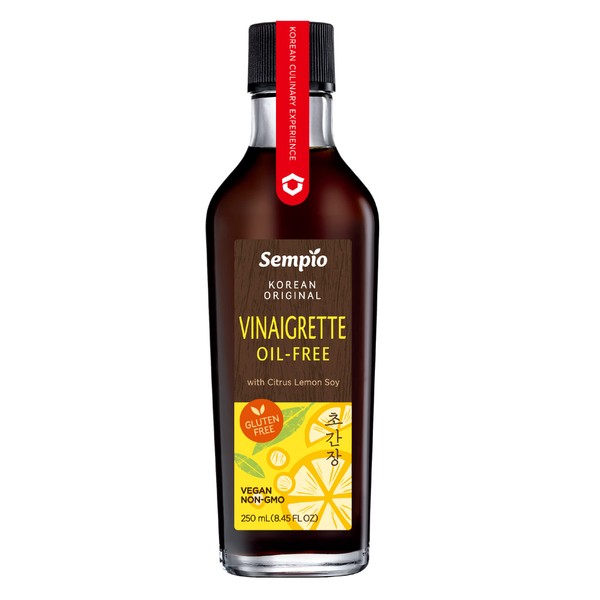 Sempio Oil-Free Vinaigrette With Citrus Lemon Soy (8.45 Fl Oz, 250ml), Gluten-Free, Vegan, Non-GMO