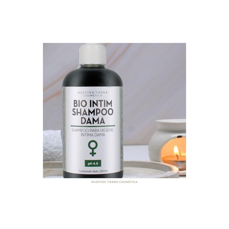 Shampoo Orgánico para Higiene Íntima con Aceites Esenciales Biológicos -