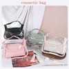 lllyan 2-Piece Large Opening Waterproof Makeup Organizer Bag Travel Toiletry