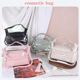 lllyan 2-Piece Large Opening Waterproof Makeup Organizer Bag Travel Toiletry Bag for Women, Makeup Bag and Toiletry Bag, Black
