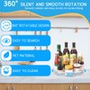 Turntable Organiser, 360° Fridge Rotating Plate Spice Holder, Turntable Organiser