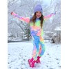 Arshiner Girl's 2 Piece Tie-dye Pullover Hooded Sweatshirt Set Sweatsuits