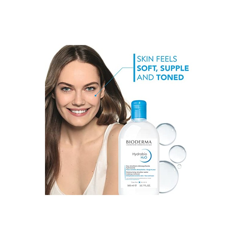 Bioderma Hydrabio H2O solución de eliminación de agua micelar, limpieza