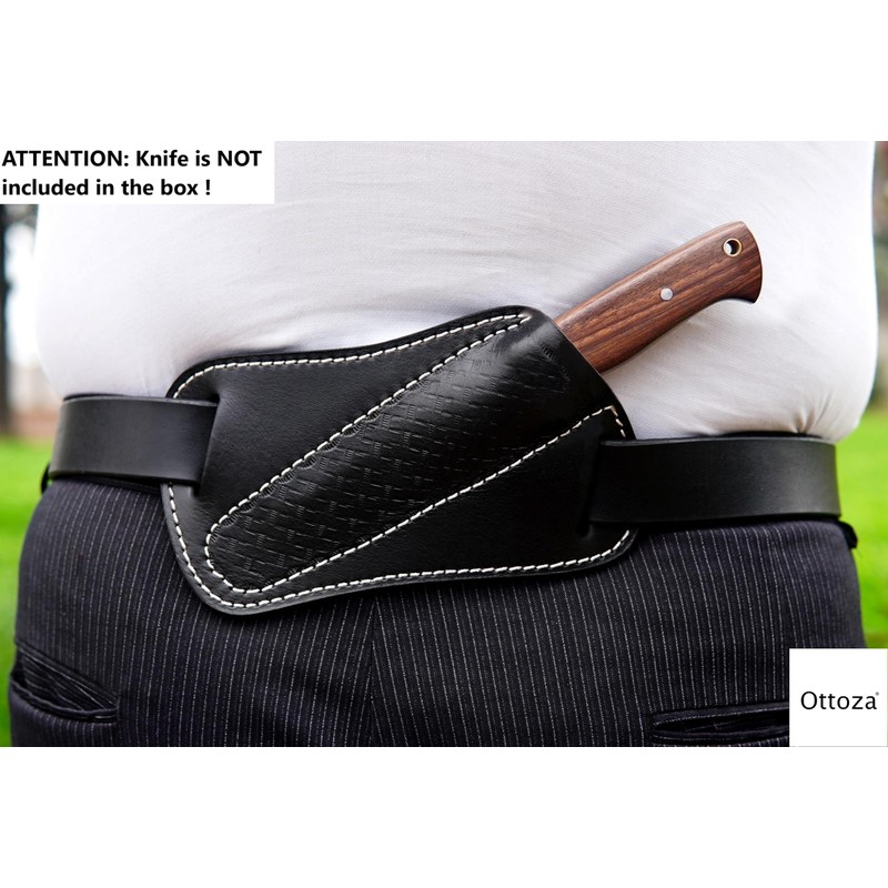 Ottoza Leather Knife Sheaths for Fixed Blade Knives, RIGHT HAND